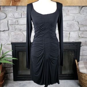 Bailey 44 Modal Jersey Ruched Smocked Cinched Fit & Flare Bodycon Dress